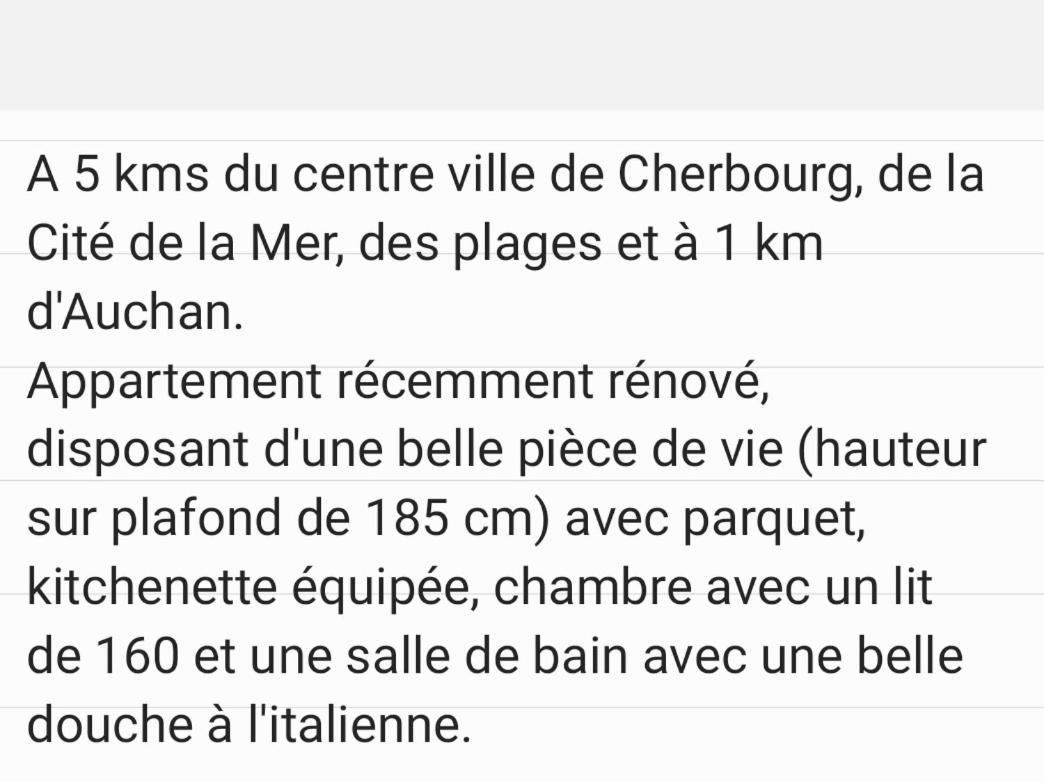 Appartament Bel Air Cherbourg-en-Cotentin Exterior foto